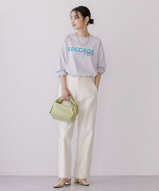 AMERICAN HOLIC ＲＥＣＯＲＤＳロングＴシャツ Light Gray