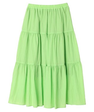 Green Parks ・ＥＬＥＮＣＡＲＥ　ＤＵＥ　ナイロンティアードスカート Green