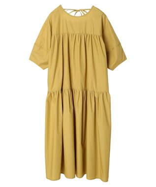 Green Parks ａ．ボリューム切り替えワンピース Yellow