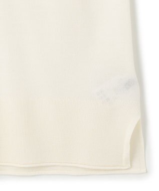 JOSEPH スーパーファインメリノシルク　ラウンドネックニット Oyster white