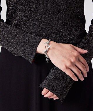 Paul Smith ハートミックスチェーン ブレスレット シルバー