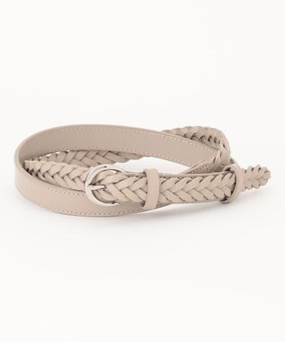 J.PRESS LADIES メッシュ ベルト ライトグレー系