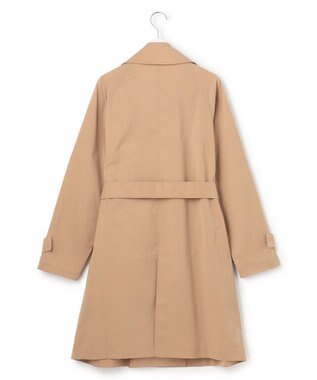 ICB 【2WAY仕様】メモリーストレッチタフタ トレンチコート アプリコットベージュ