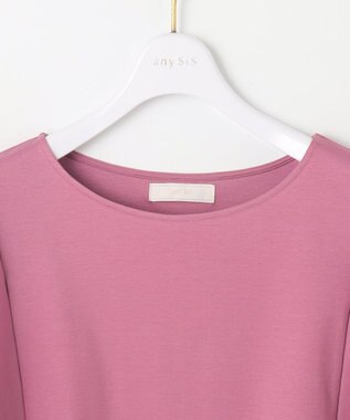 ANY SIS S 【接触冷感・UVケア】着映えフリルスリーブ カットソー ピンク