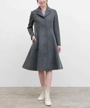 TOCCA 【消臭】MILKY PUFF ウールコート チャコールグレー系