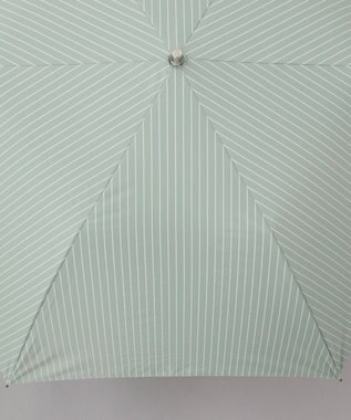 AURORA 【WEB限定】 ストライプ晴雨兼用傘（折りたたみ傘） ミントグリーン