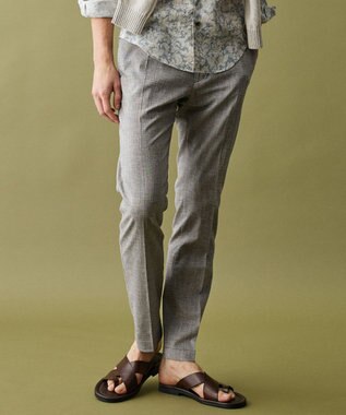 JOSEPH ABBOUD 【ウエストも伸びる!/清涼/ストレッチ】スラブストレッチ パンツ ライトグレー系