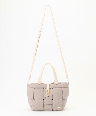 LA BAGAGERIE パデットブロック2WAYミニトート グレージュ