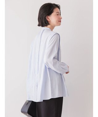 AMERICAN HOLIC サラックールタック使いブラウス Stripe