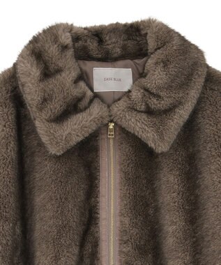 Green Parks ミンクライクファーブルゾン Gray