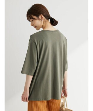 Green Parks アシメトリーデザインチュニック Light Khaki