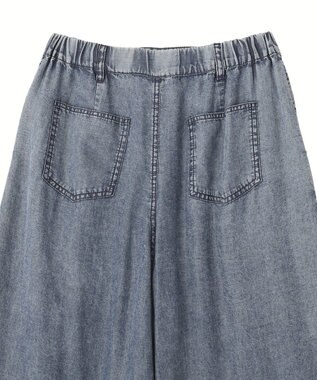 YECCA VECCA バイオ加工ヴィンテージデニムワイドパンツ Indigo