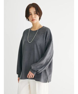Green Parks ・ＳＵＧＡＲ　ＳＰＯＯＮスウェードポンチプルオーバー Charcoal Gray