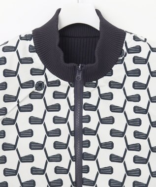 23区GOLF 【MEN】【ウォッシャブル】リバーシブル ニットベスト ネイビー系