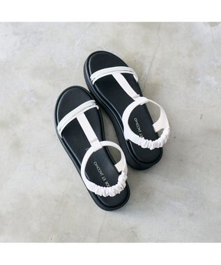 MODE ET JACOMO <MODE ET JACOMO>柔らか厚底ストラップサンダル