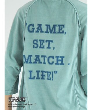 CRAFT STANDARD BOUTIQUE 【ユニセックス】PEANUTS/スヌーピー 切り替えTシャツ Blue