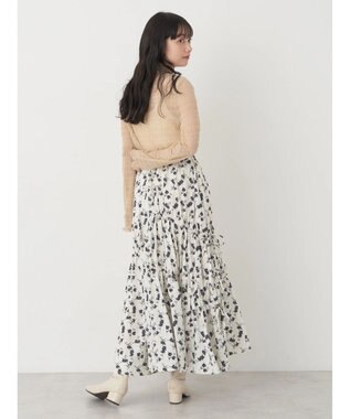 earth music&ecology ジャガードシャーリングシアートップス Beige