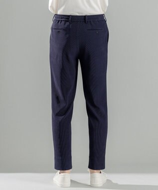 JOSEPH HOMME 【洗える/ストレッチ】ソフトプリーツストレッチ ドロスト付テーパードパンツ / PEGG CONVERTIBLE ネイビー系