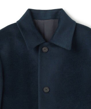 JOSEPH HOMME グロッシーウール　バルマカーンコート ネイビー系