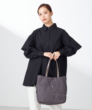 Y'SACCS デニムトートバッグ　Mサイズ グレー