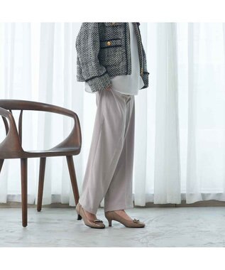 Riz raffinee <Riz raffinee>モチーフリボンパンプス オーク