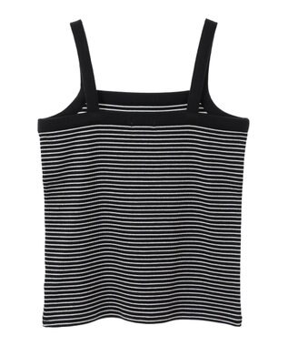 earth music&ecology ＳＥＴ２点リブアンサンブル Border Black