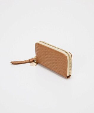 TOPKAPI 【TREASURE TOPKAPI】クロスエンボス レザー キーケース キャメル