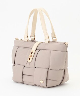 LA BAGAGERIE パデットブロック2WAYミニトート グレージュ