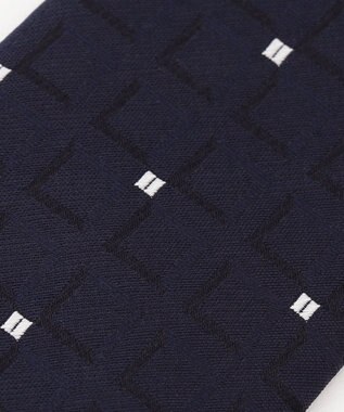 JOSEPH HOMME スクウェアドッツ　ネクタイ ネイビー系3