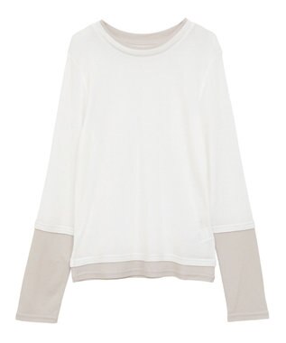 earth music&ecology レイヤードシアープルオーバー Off White