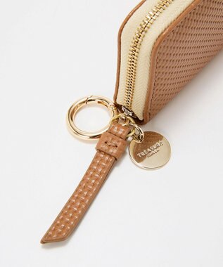 TOPKAPI 【TREASURE TOPKAPI】クロスエンボス レザー キーケース キャメル