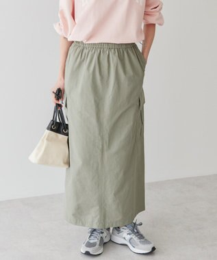 AMERICAN HOLIC ドロストカーゴタイトスカート Khaki