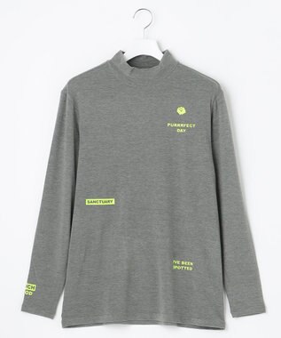 PW CIRCULUS 【MEN】【吸湿発熱】ウォーム モックネック カットソー ライトグレー系