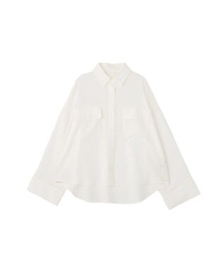 earth music&ecology Ｗポケットシャツ Off White