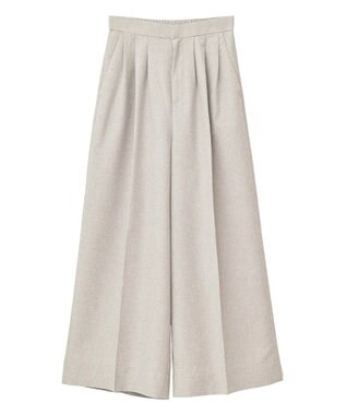 CRAFT STANDARD BOUTIQUE リネンライク3タックパンツ Beige