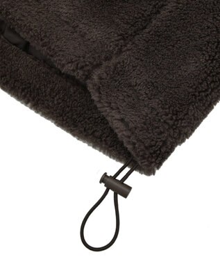 AMERICAN HOLIC スタンドカラーミニファーブルゾン Brown