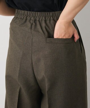 CRAFT STANDARD BOUTIQUE リネンライク3タックパンツ Khaki