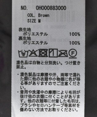 AMERICAN HOLIC スタンドカラーミニファーブルゾン Brown