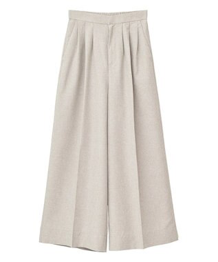 CRAFT STANDARD BOUTIQUE リネンライク3タックパンツ Beige