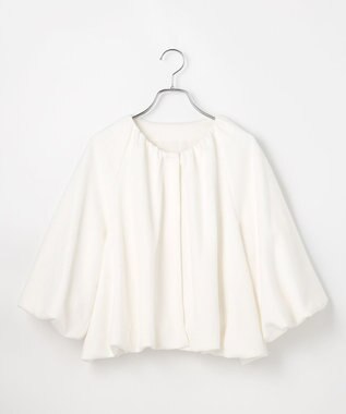 #Newans 【セレモニーにも/洗濯機可】バルーンヘムライトブルゾン​ ホワイト