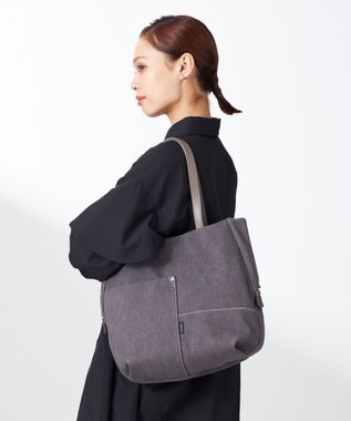 Y'SACCS デニムトートバッグ　Mサイズ グレー