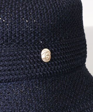 AURORA 【 LANVIN COLLECTION（ランバン コレクション） 】エッジアップサーモブルトン ネイビー