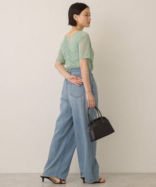 AMERICAN HOLIC 【2点SET】アシメシアーT＋ラメインナー Mint