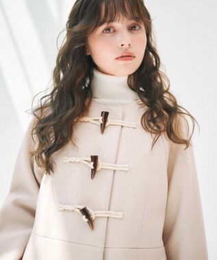 Feroux ダッフルデザインAライン コート アイボリー系