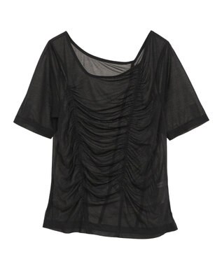 AMERICAN HOLIC 【2点SET】アシメシアーT＋ラメインナー Black