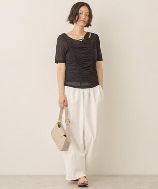 AMERICAN HOLIC 【2点SET】アシメシアーT＋ラメインナー Black