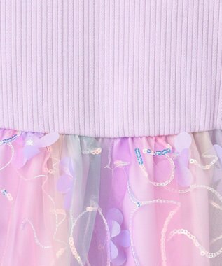 ANY KIDS フラワーチュール ドッキングワンピース レインボー