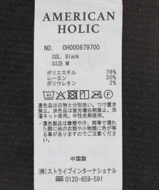 AMERICAN HOLIC 【2点SET】アシメシアーT＋ラメインナー Black
