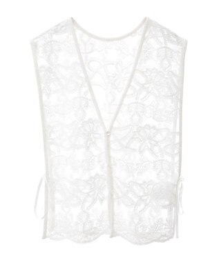 Green Parks ・ＥＬＥＮＣＡＲＥ　ＤＵＥ　２ｗａｙレースベスト Off White