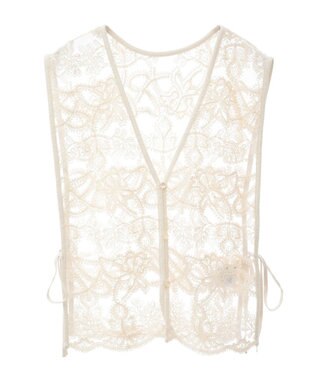 Green Parks ・ＥＬＥＮＣＡＲＥ　ＤＵＥ　２ｗａｙレースベスト Off White